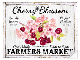 Adesivo murale Cherry Blossom Farmer's Market