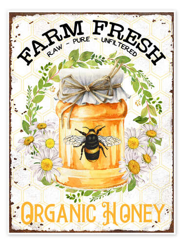 Poster Fresh Honey Jar