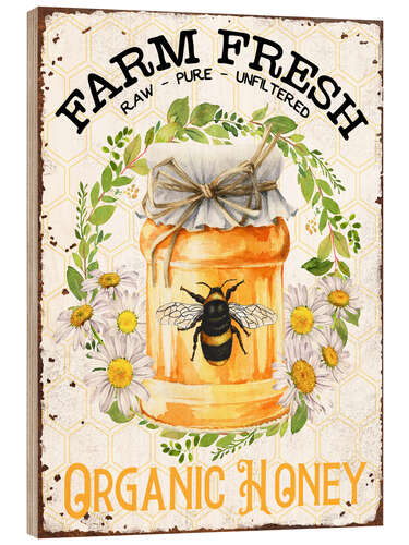 Trätavla Fresh Honey Jar