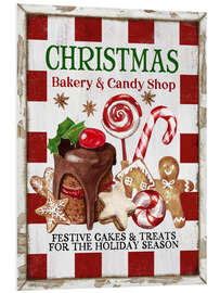 Cuadro de PVC Christmas Bakery and Candy Shop