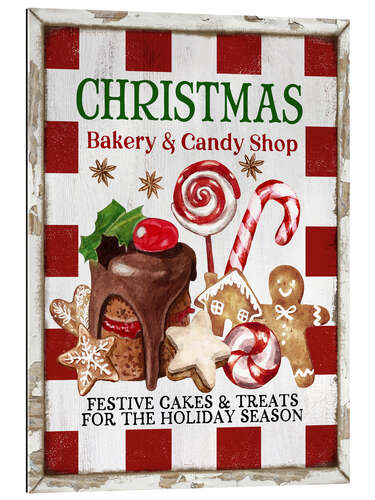 Stampa su plexi-alluminio Christmas Bakery and Candy Shop
