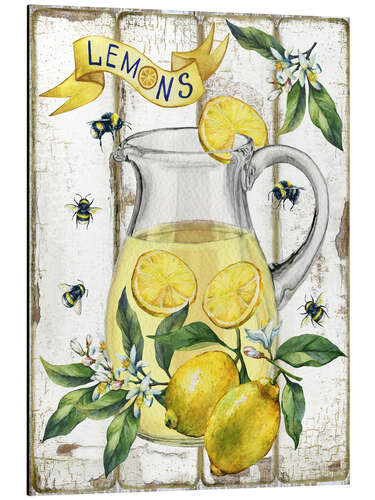 Obraz na aluminium Fresh Lemon and Lemonade