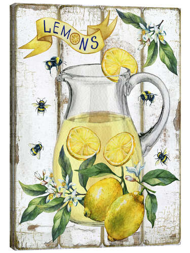 Canvas print Fresh Lemon and Lemonade
