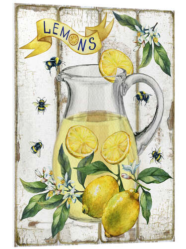 Tableau en PVC Fresh Lemon and Lemonade