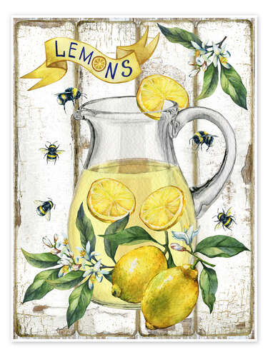 Poster Fresh Lemon and Lemonade