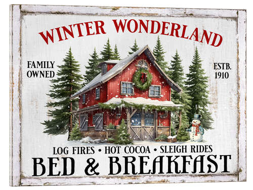 Cuadro de metacrilato Winter Wonderland Bed and Breakfast