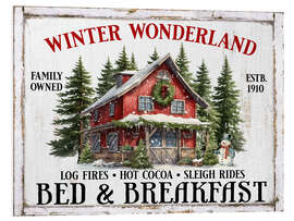 Foam board print Winter Wonderland Bed and Breakfast - Belle Creatif