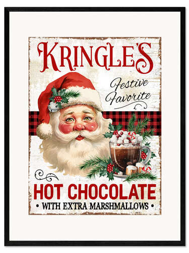 Impression artistique encadrée Kringle's Hot Chocolate
