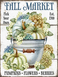 Magnettafel Herbstmarkt