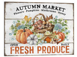 Galleriataulu Autumn Market - flowers, pumpkins, mushrooms, honey