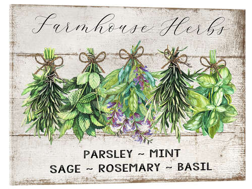 Acrylic print Farmhouse Herbs