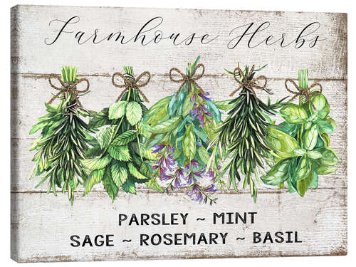 Canvas print Farmhouse Herbs