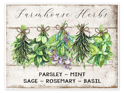 Poster Farmhouse Herbs