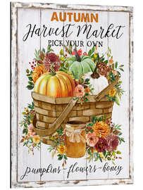 Magnettafel Autumn Harvest Market - Kürbiskorb