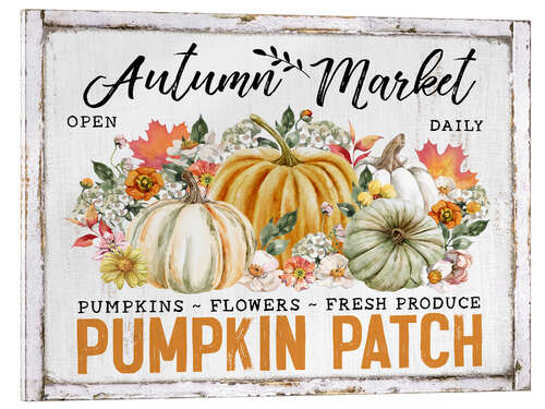 Acrylglasbild Autumn Market Pumpkin Patch