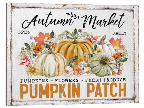 Obraz na aluminium Autumn Market Pumpkin Patch