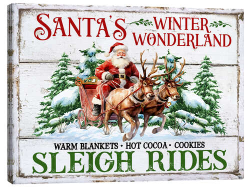 Tableau sur toile Winter Wonderland Sleigh Rides