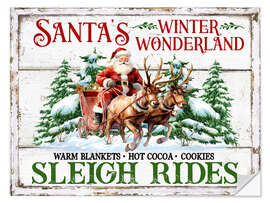 Wall sticker Winter Wonderland Sleigh Rides - Belle Creatif