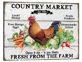Stampa su alluminio Country Market