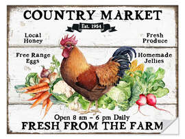 Adesivo murale Country Market