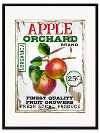 Impression artistique encadrée Apple Orchard
