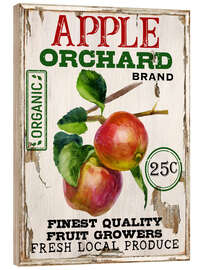 Trätavla Apple Orchard