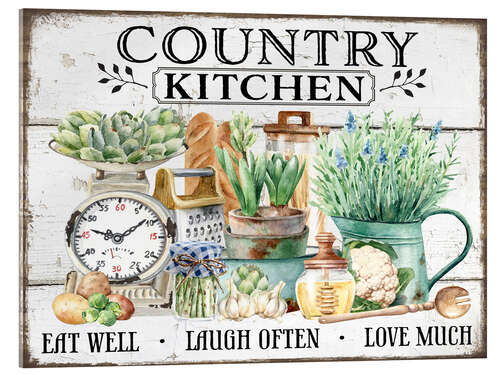 Acrylic print Country Kitchen