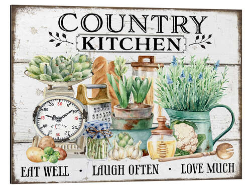 Aluminium print Country Kitchen