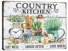 Leinwandbild Country Kitchen - Belle Creatif