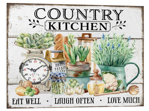 PVC print Country Kitchen