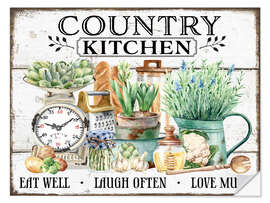 Självhäftande poster Country Kitchen