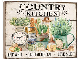 Trätavla Country Kitchen - Belle Creatif