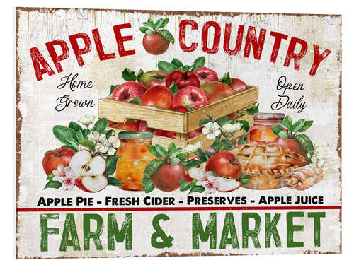Tableau en PVC Apple Country - Farm and Market