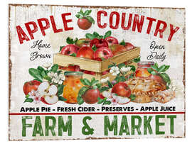 Tableau en PVC Apple Country - Farm and Market - Belle Creatif
