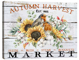 Tableau sur toile Autumn Harvest Market