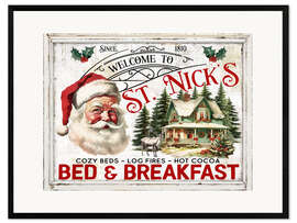 Gerahmter Kunstdruck St. Nick's Bed and Breakfast