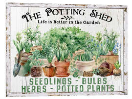 Quadro em PVC Farmhouse Potting Shed - Belle Creatif
