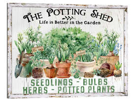 Gallery Print Blumenschuppen im Bauernhausstil