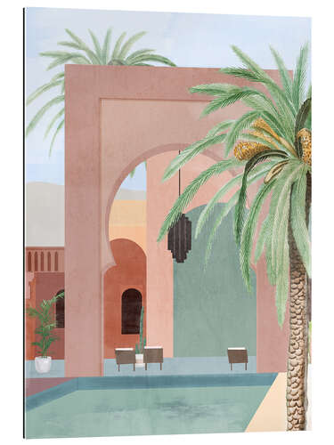 Tableau en plexi-alu Moroccan Pool