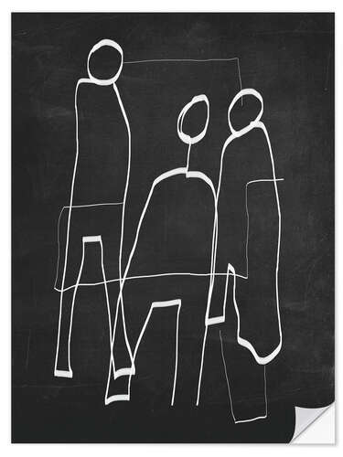 Adesivo murale Abstract line V