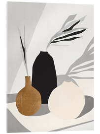 Tableau en verre acrylique Still Life - Vases II