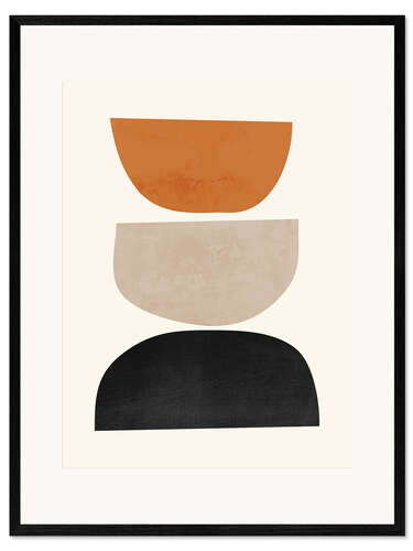 Inramat konsttryck Abstract Minimal XI