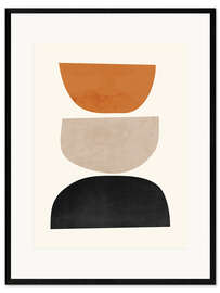Gerahmter Kunstdruck Abstract Minimal XI