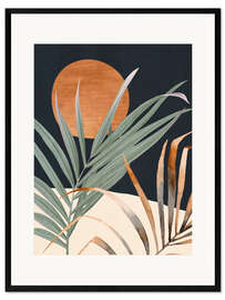 Innrammet kunsttrykk Tropical Leaves I