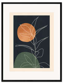 Stampa artistica con cornice Minimal Plant II