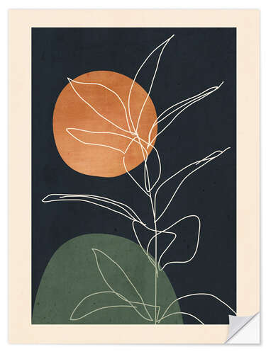 Wandsticker Minimal Plant II