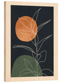 Puutaulu Minimal Plant II
