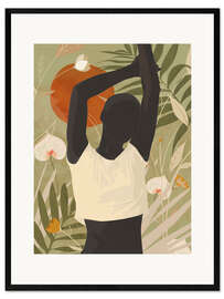Innrammet kunsttrykk Tropical Girl III