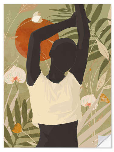 Adesivo murale Tropical Girl III