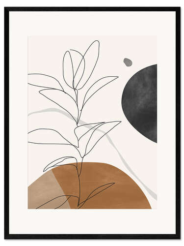 Stampa artistica con cornice Minimal Plant III
